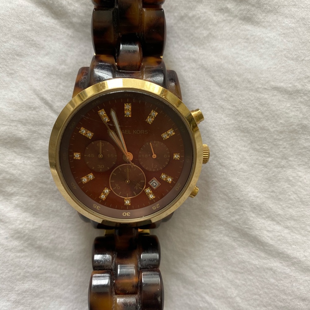 Michael Kors tortoise watch